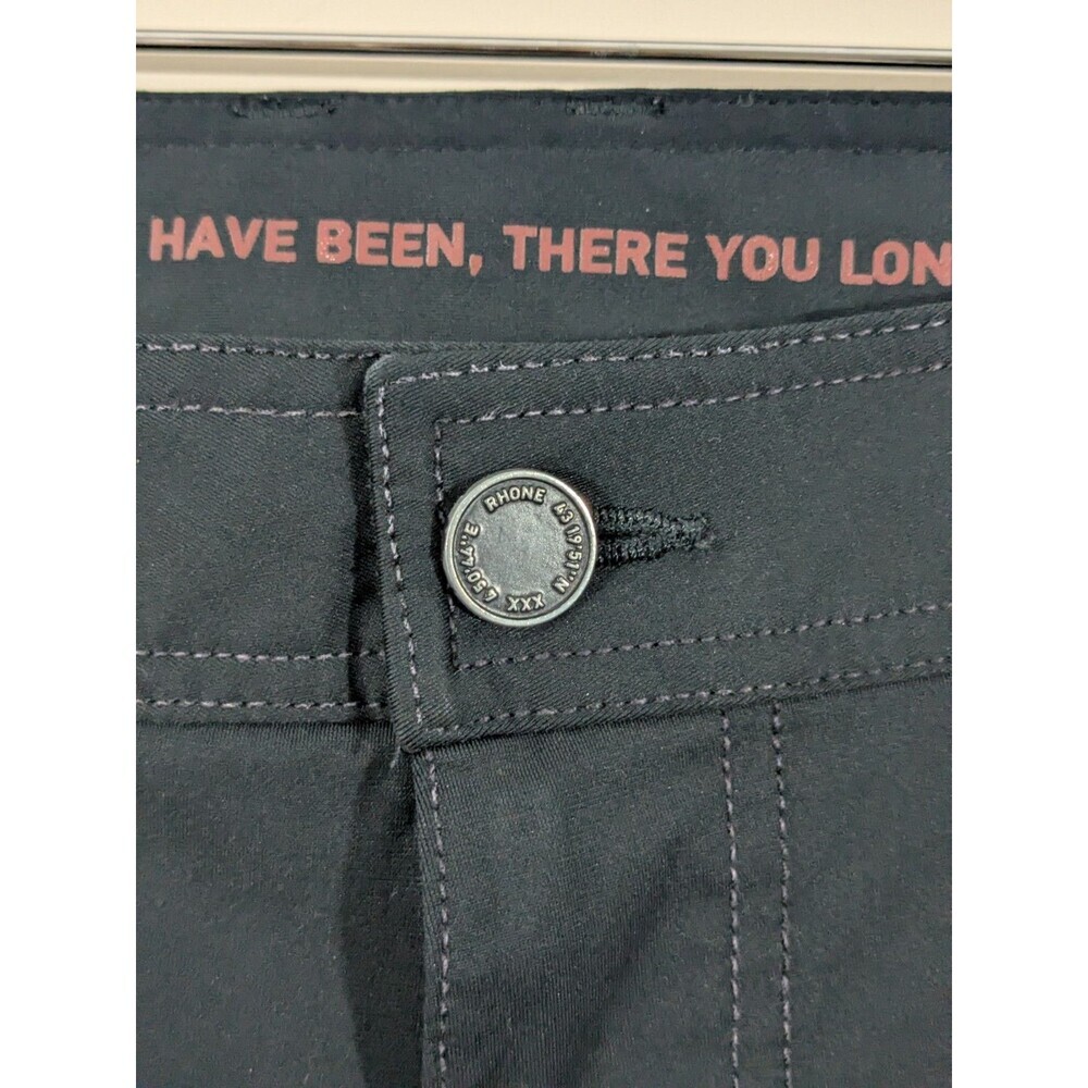 Rhone Slim Fit Commuter Pants Black Mens  35" x 31" Comfortable Officewear - Picture 2 of 8